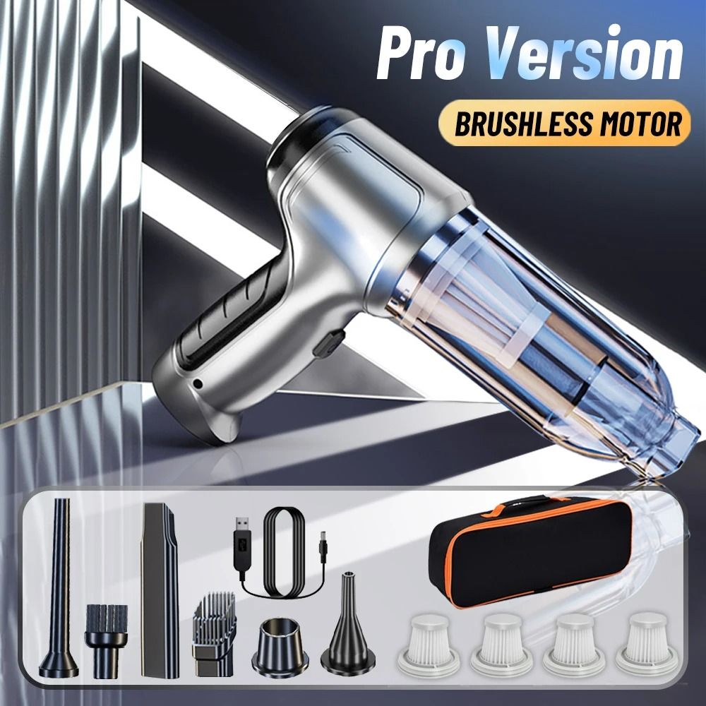 Car Vacuum Cleaner Powerful Wireless Handheld With Strong Suction 12