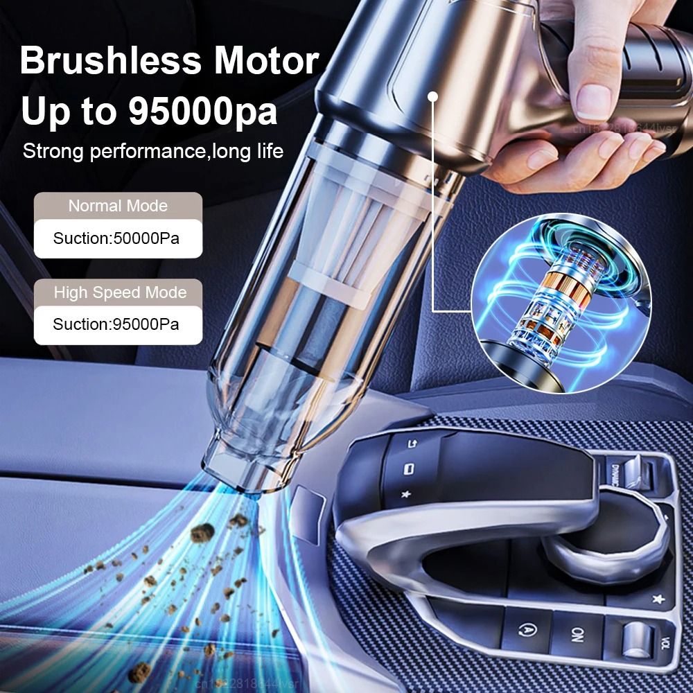 Car Vacuum Cleaner Powerful Wireless Handheld With Strong Suction 2