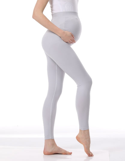 High Waist Pregnancy Leggings Belly Support Skinny Maternity Clothes Knitted Body Shaper Trousers F 5