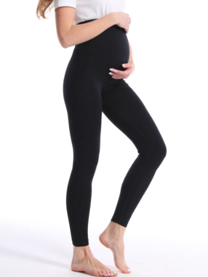 High Waist Pregnancy Leggings Belly Support Skinny Maternity Clothes Knitted Body Shaper Trousers F 6