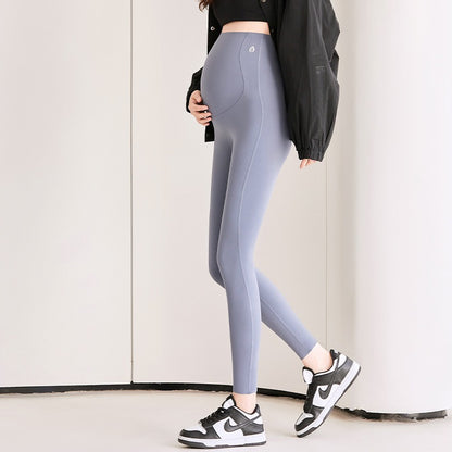 Women Maternity Leggings Over Bump Pregnancy Pants Slim Fit Stretchy Belly Support Tights For Yoga