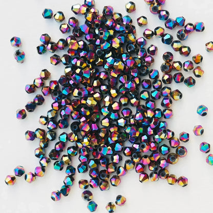 Shiny Faceted Austria Crystal Beads Bicone Spacer Loose Beads For DIY Jewelry Making Bracelets Neck 9