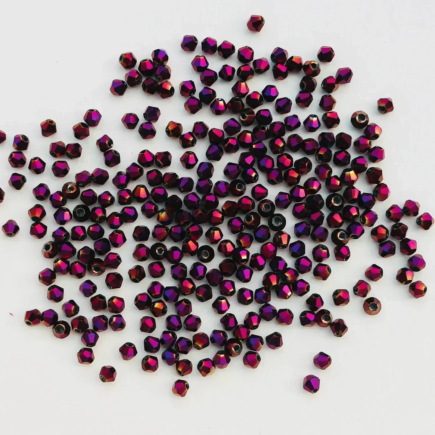 4MM Austria Crystal Bicone Spacer Beads 100PCS for Jewelry Making Bracelets, Necklaces & Earrings