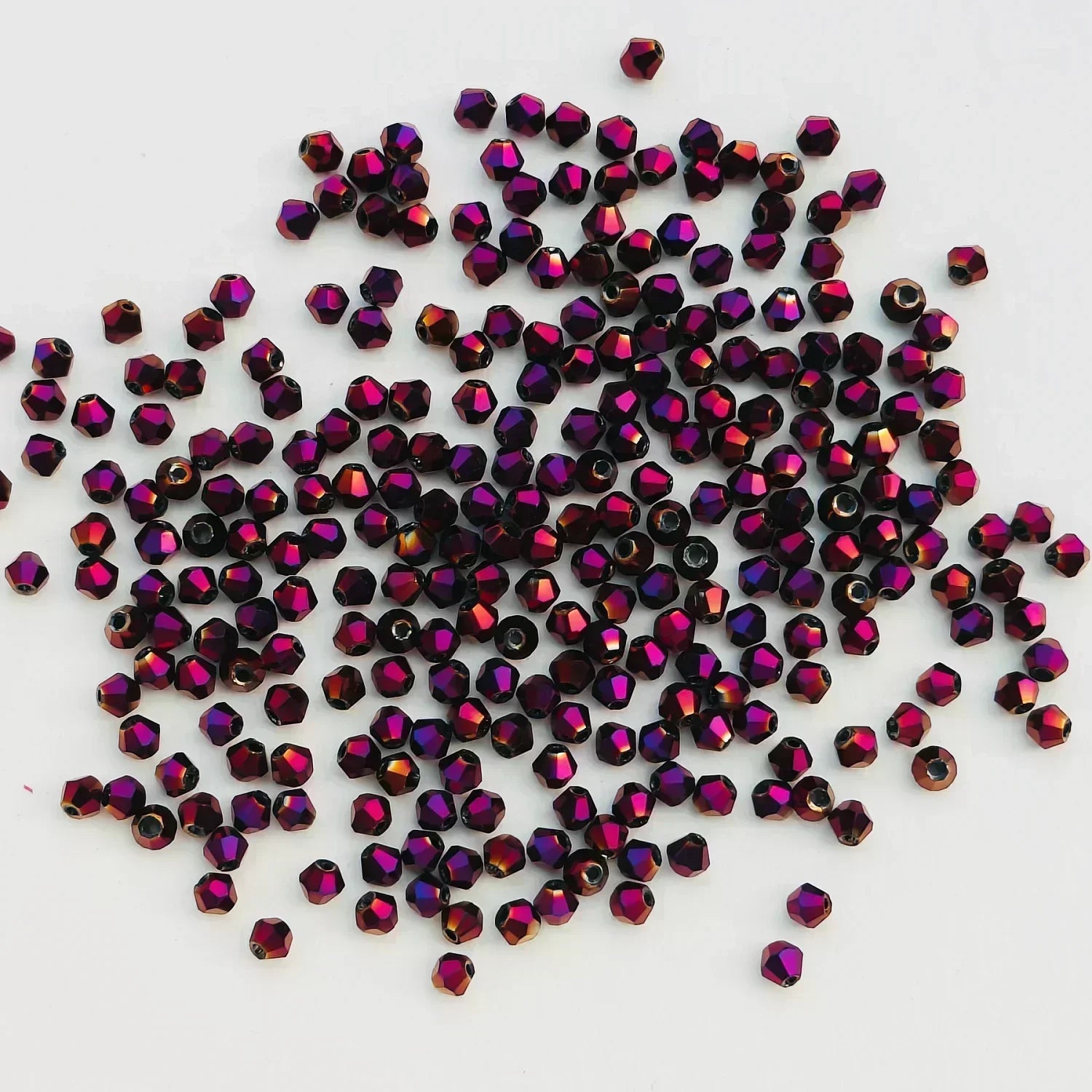 4MM Austria Crystal Bicone Spacer Beads 100PCS for Jewelry Making Bracelets, Necklaces & Earrings