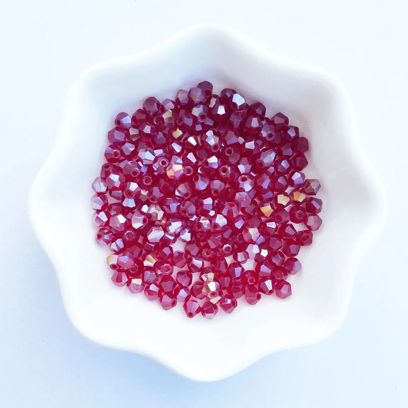 4MM Austria Crystal Bicone Spacer Beads 100PCS for Jewelry Making Bracelets, Necklaces & Earrings