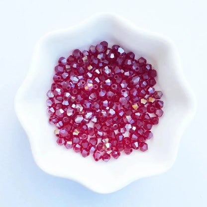 4MM Austria Crystal Bicone Spacer Beads 100PCS for Jewelry Making Bracelets, Necklaces & Earrings