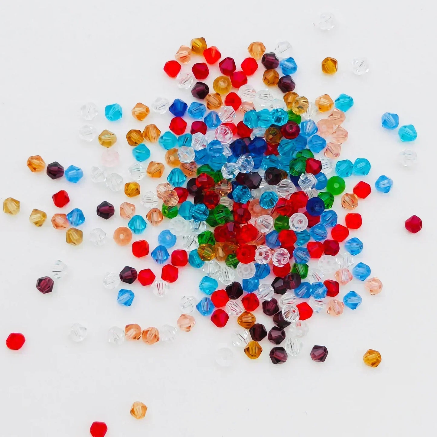 4MM Austria Crystal Bicone Spacer Beads 100PCS for Jewelry Making Bracelets, Necklaces & Earrings