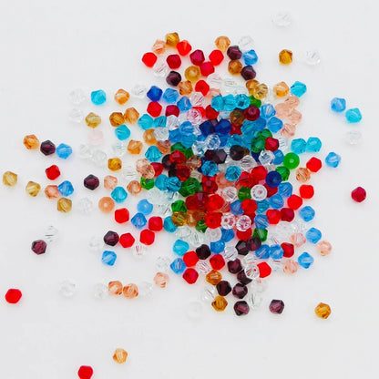4MM Austria Crystal Bicone Spacer Beads 100PCS for Jewelry Making Bracelets, Necklaces & Earrings