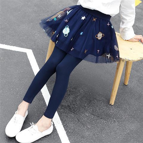 New Spring Autumn Skirt Leggings Girls Kids Casual Pants Comfortable Cute Baby Clothes Children Clothing Dress Up