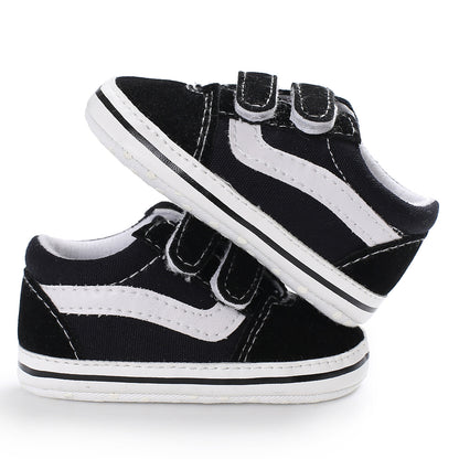 Soft Sole Newborn Baby Shoes for Boys First Walker, Comfortable Classic Canvas Casual Sports Shoes for Toddlers