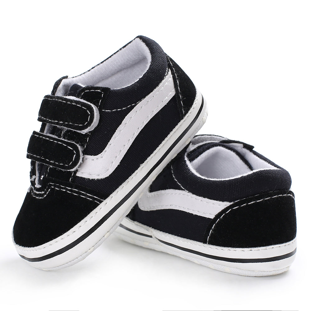 Soft Sole Newborn Baby Shoes for Boys First Walker, Comfortable Classic Canvas Casual Sports Shoes for Toddlers