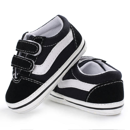 Soft Sole Newborn Baby Shoes for Boys First Walker, Comfortable Classic Canvas Casual Sports Shoes for Toddlers