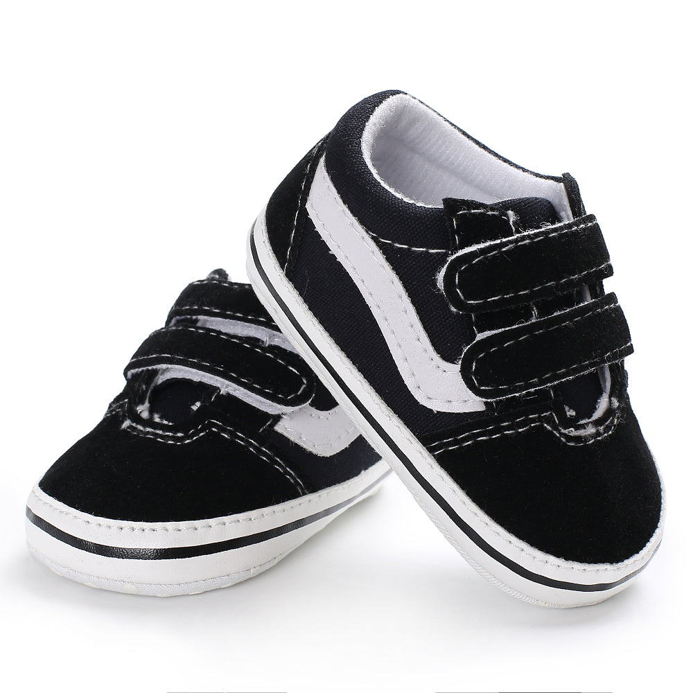 Soft Sole Newborn Baby Shoes for Boys First Walker, Comfortable Classic Canvas Casual Sports Shoes for Toddlers