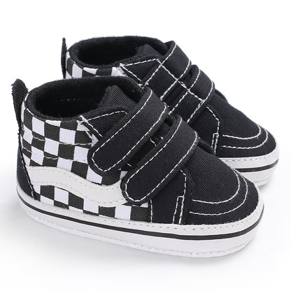 Soft Sole Newborn Baby Shoes for Boys First Walker, Comfortable Classic Canvas Casual Sports Shoes for Toddlers