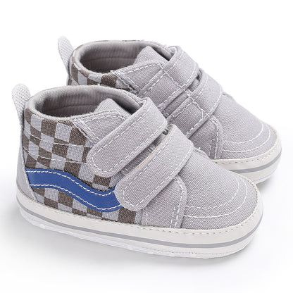 Soft Sole Newborn Baby Shoes for Boys First Walker, Comfortable Classic Canvas Casual Sports Shoes for Toddlers