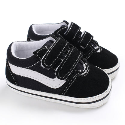 Soft Sole Newborn Baby Shoes for Boys First Walker, Comfortable Classic Canvas Casual Sports Shoes for Toddlers