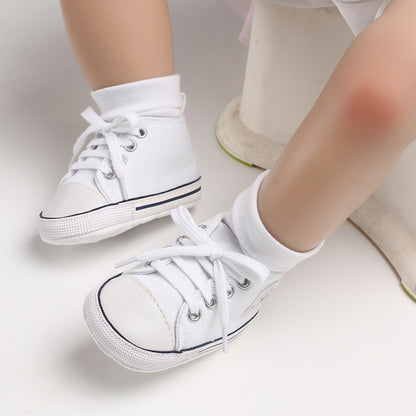 Infant Toddler Anti-slip Baby Shoes Baby Canvas Classic Sneakers Newborn Star Sports Shoes Baby Boys Girls First Walkers