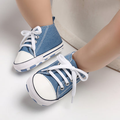 Infant Toddler Anti-slip Baby Shoes Baby Canvas Classic Sneakers Newborn Star Sports Shoes Baby Boys Girls First Walkers