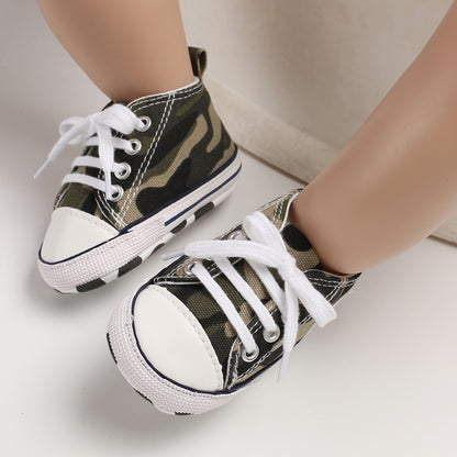 Infant Toddler Anti-slip Baby Shoes Baby Canvas Classic Sneakers Newborn Star Sports Shoes Baby Boys Girls First Walkers