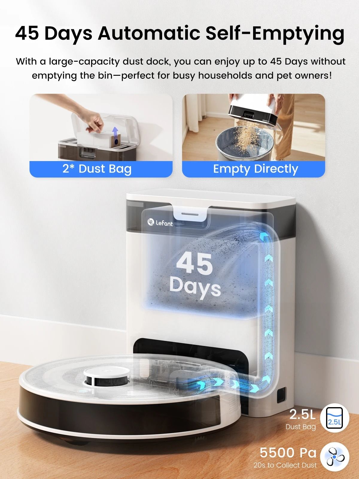 Smart Robot Vacuum And Mop With Self Emptying And Laser Navigation 1