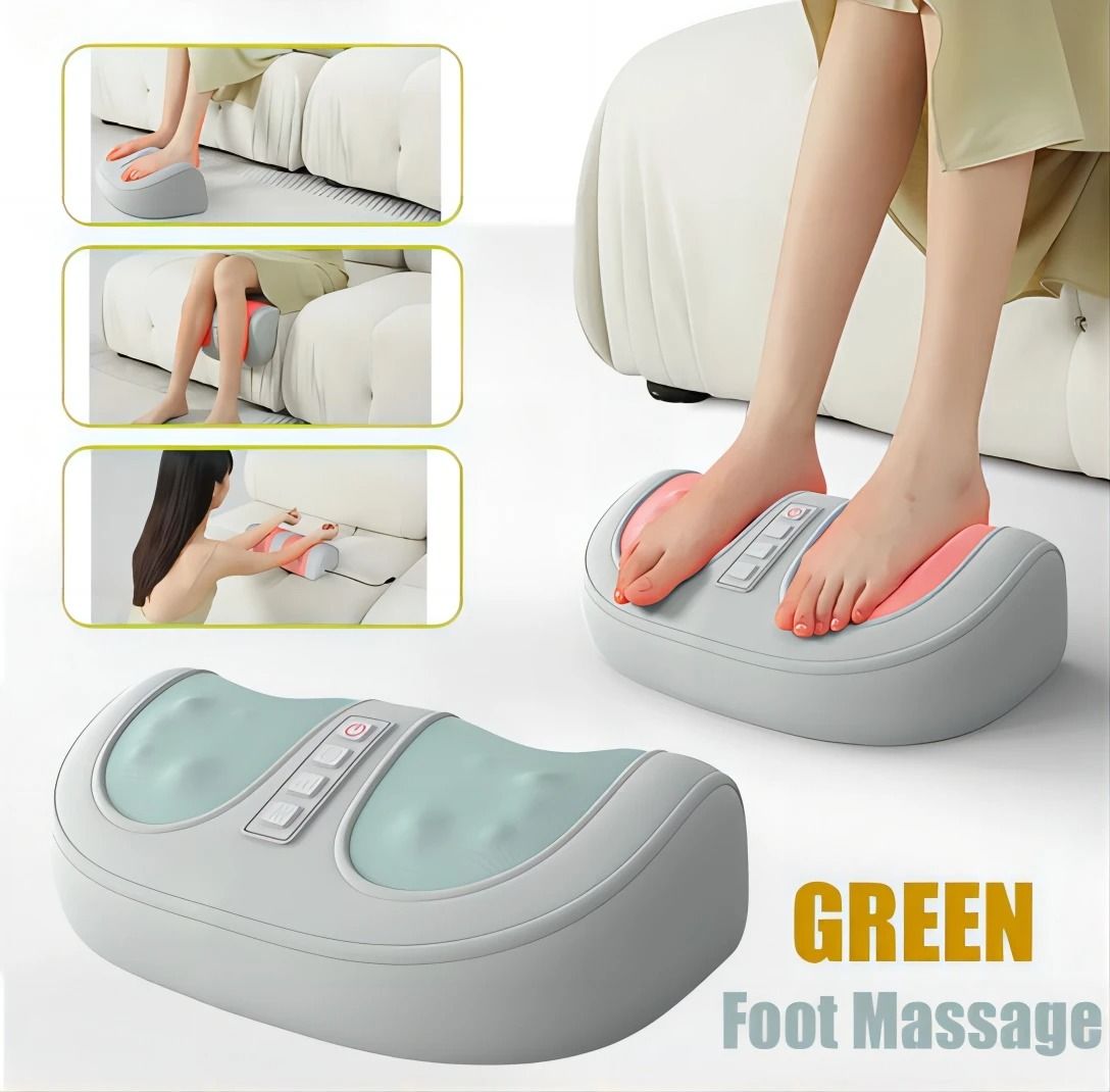 Foot and Calf Massager with Heat & Kneading for Plantar Fasciitis Relief