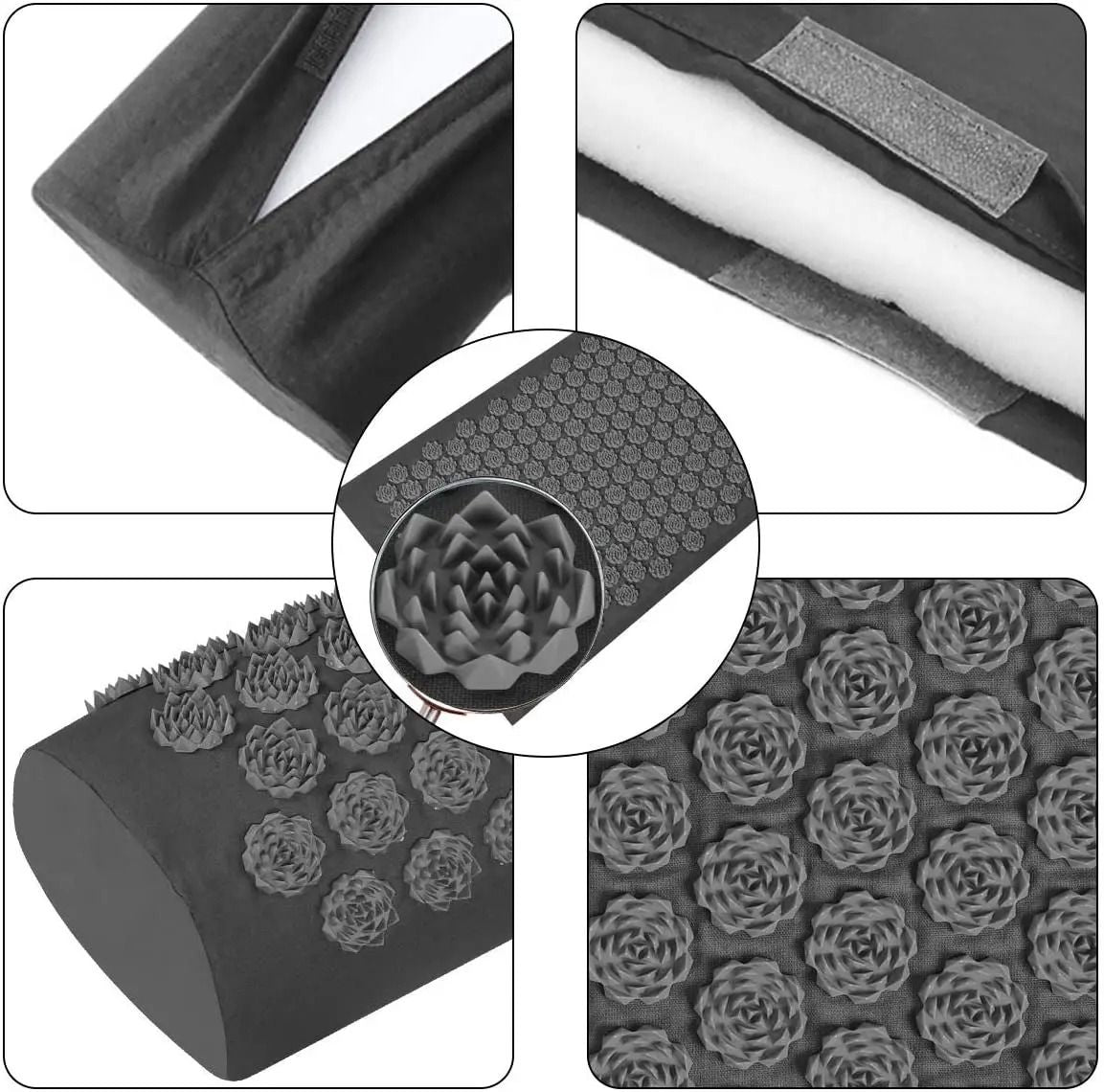 Shiatsu Acupressure Mat With Pillow For Relaxation And Pain Relief 2