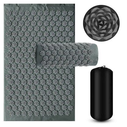 Shiatsu Acupressure Mat With Pillow For Relaxation And Pain Relief 8