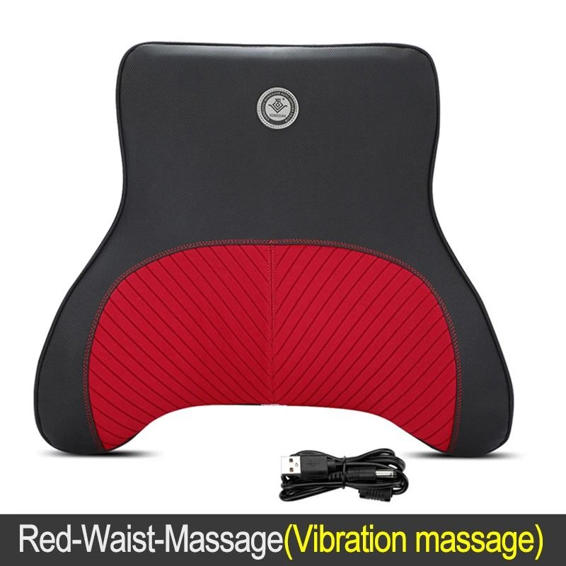 Car Massage Pillow With Heat And Vibration Neck And Lumbar Support 13