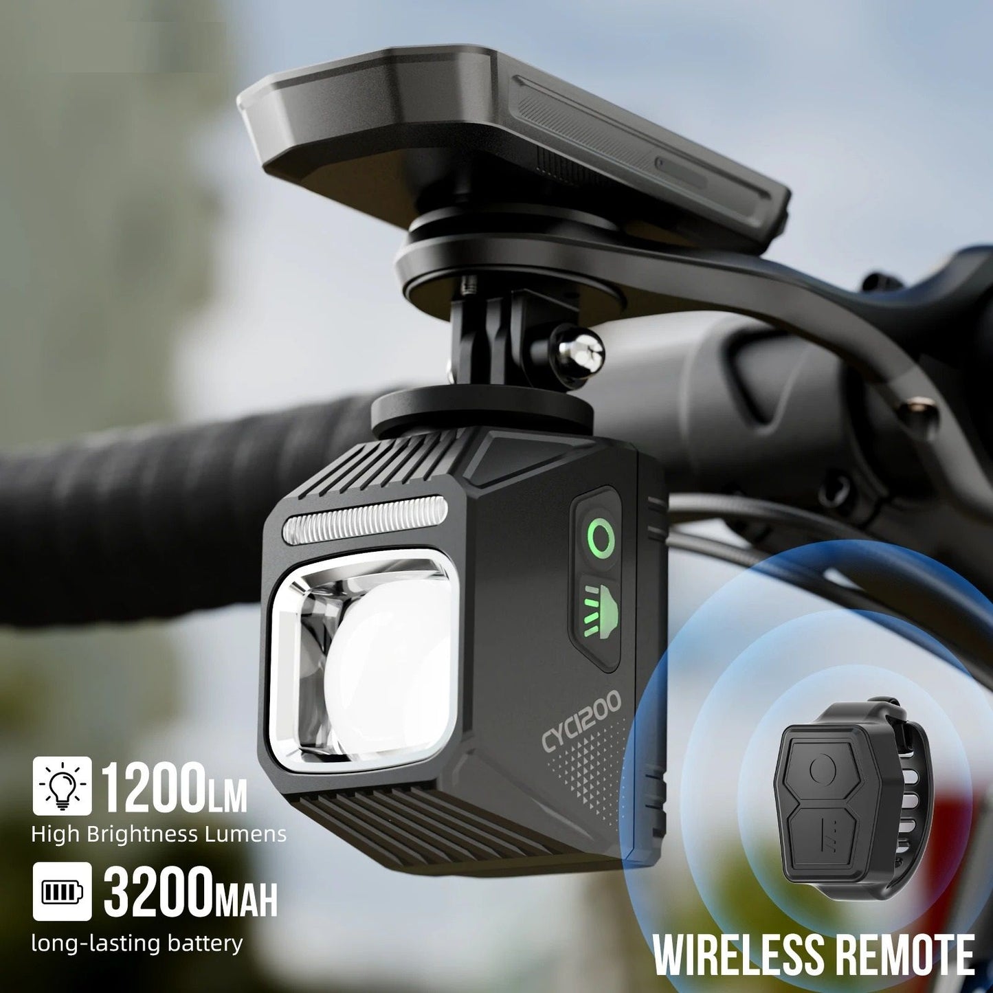 Rechargeable Bike Headlight with Cut Off Line for Safe Night Riding