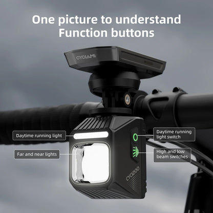 Rechargeable Bike Headlight With Cut Off Line For Safe Night Riding 3