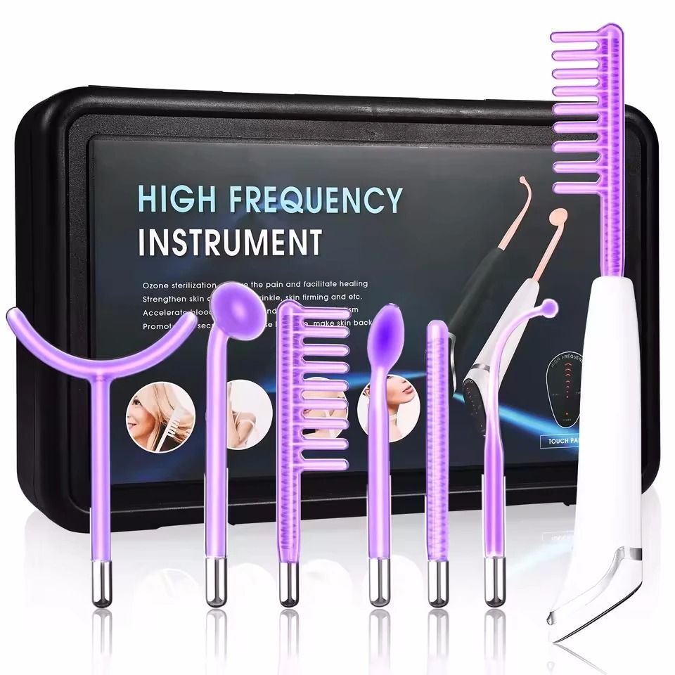 6-in-1 High Frequency Facial Machine Touch Panel for Skin Care & Acne Treatment