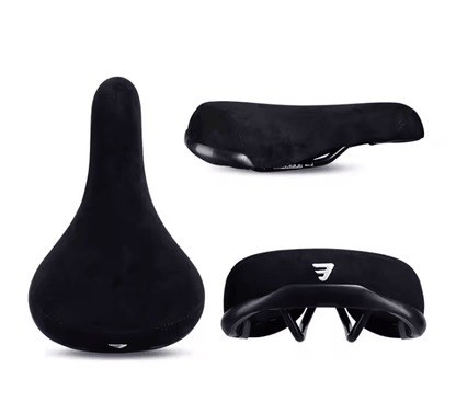 Comfort Bicycle Saddle With Embroidered Logo And 8mm Rail Support 4
