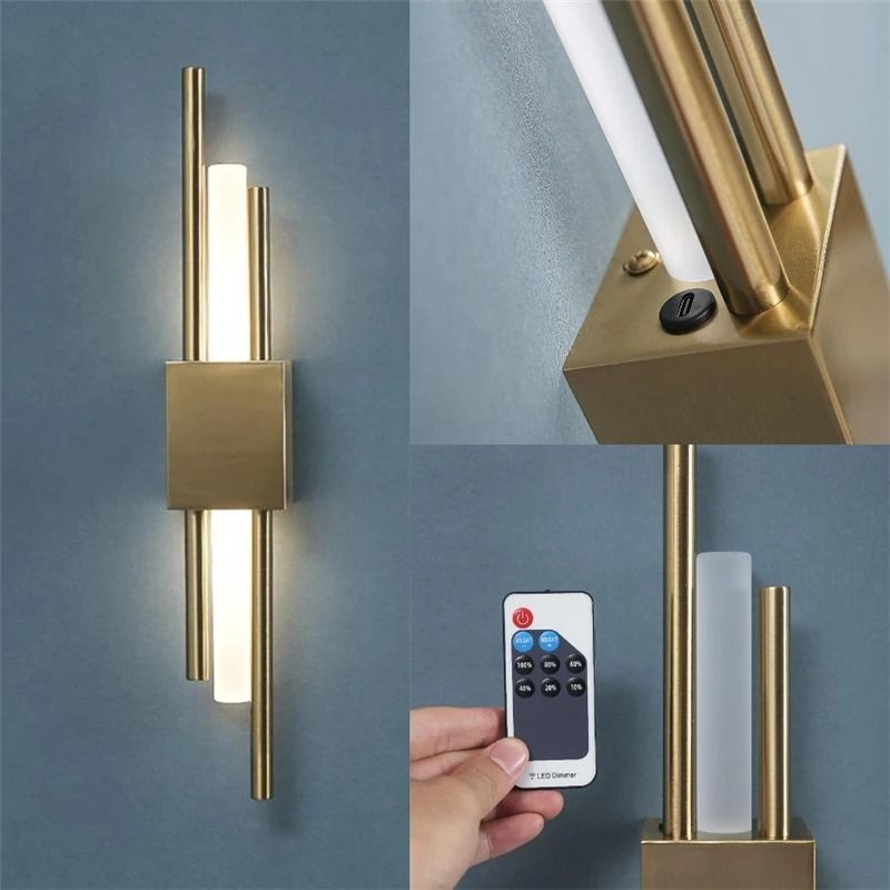 Modern Acrylic Wall Lamp with LED Remote Control