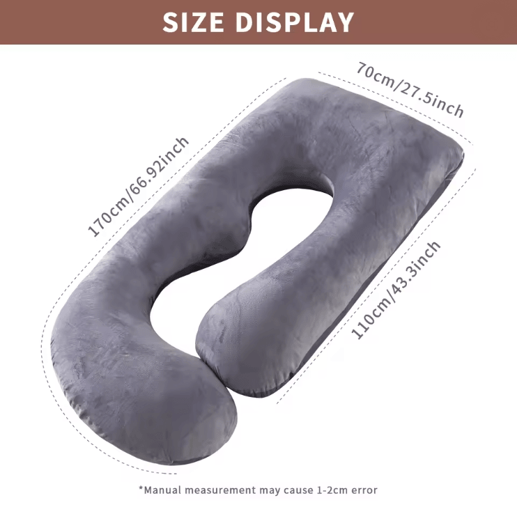G Shaped Pregnancy Pillow Full Body Maternity Support With Removable Cover 1