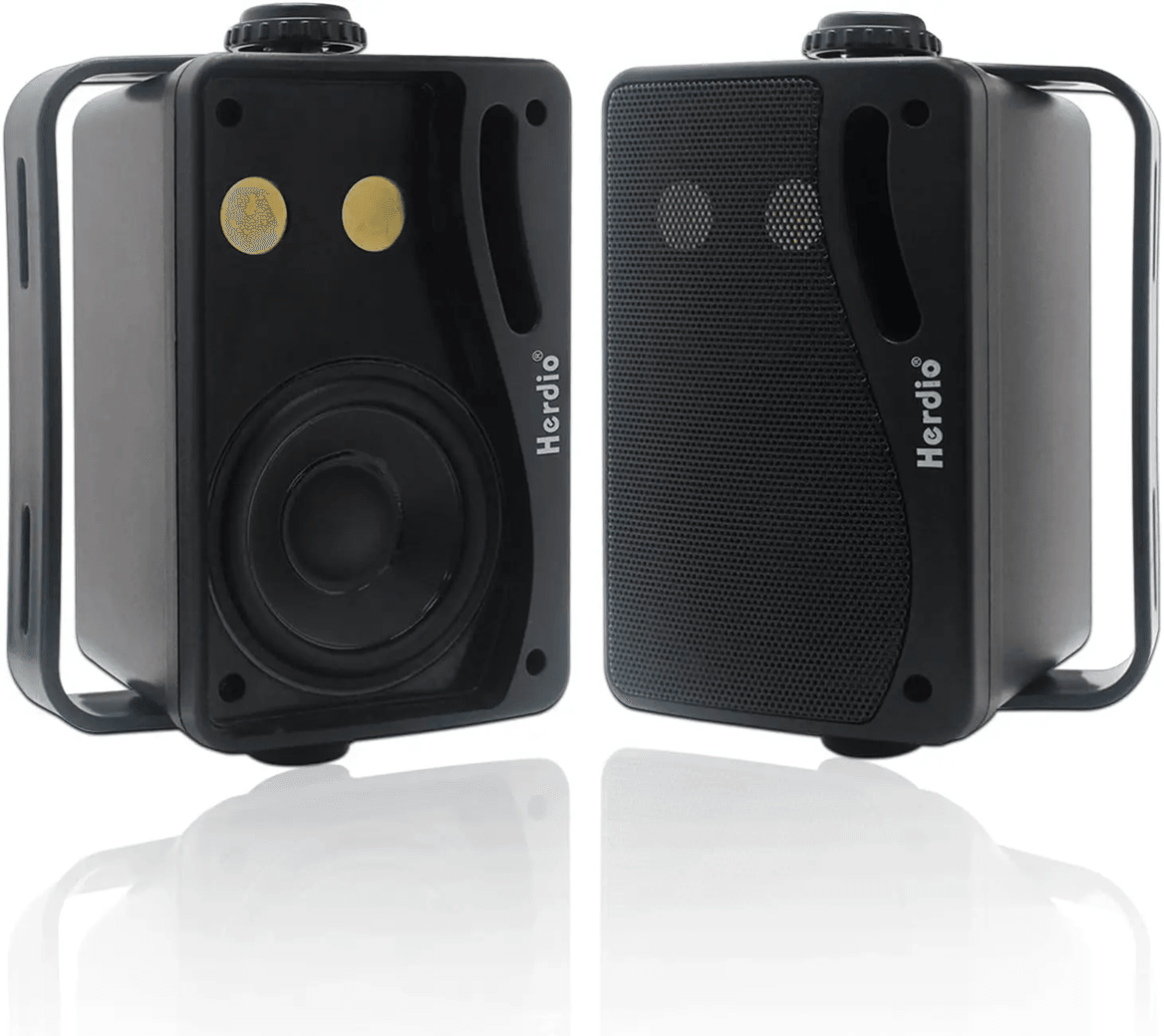 Herdio 35 Inch Passive Outdoor Waterproof Wall Mount Speakers 200W 5