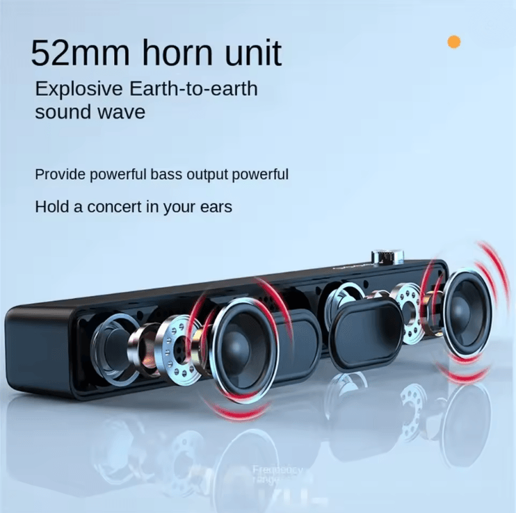 Bluetooth Soundbar With Subwoofer Wireless Home Theater Speaker 2