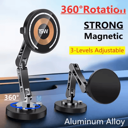 Magnetic Car Wireless Charger Fast Charging Phone Mount