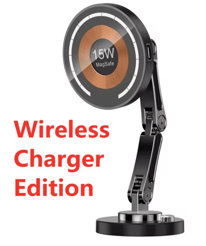 Magnetic Car Wireless Charger Fast Charging Phone Mount 3