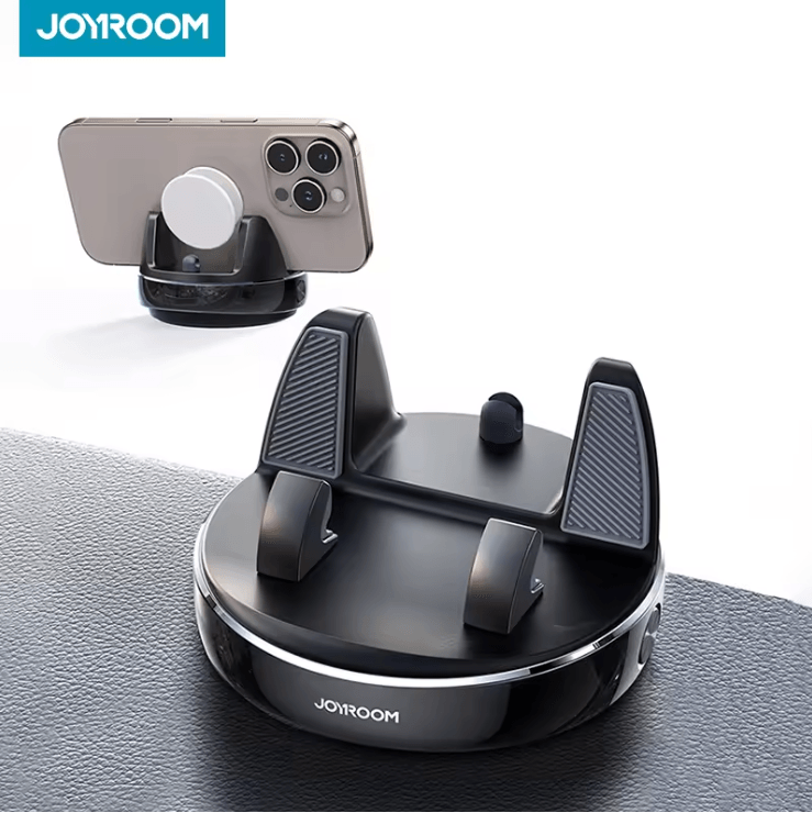 Joyroom Dashboard Car Phone Mount with One Hand Operation and 360 Rotation