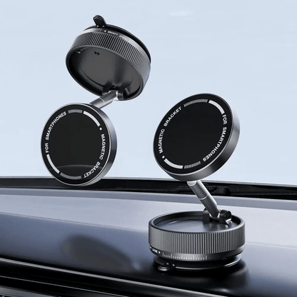 Vacuum Suction Magnetic Phone Holder With 360 Rotation And Foldable Design 5