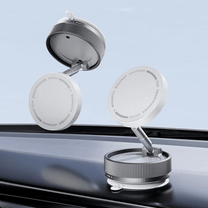 Vacuum Suction Magnetic Phone Holder With 360 Rotation And Foldable Design 6