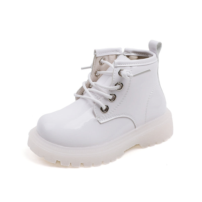 New Spring Baby Boots For Girls Leather Waterproof, Boys Rubber Ankle Boots Non Slip, Soft Sole Fashion Toddler Kids