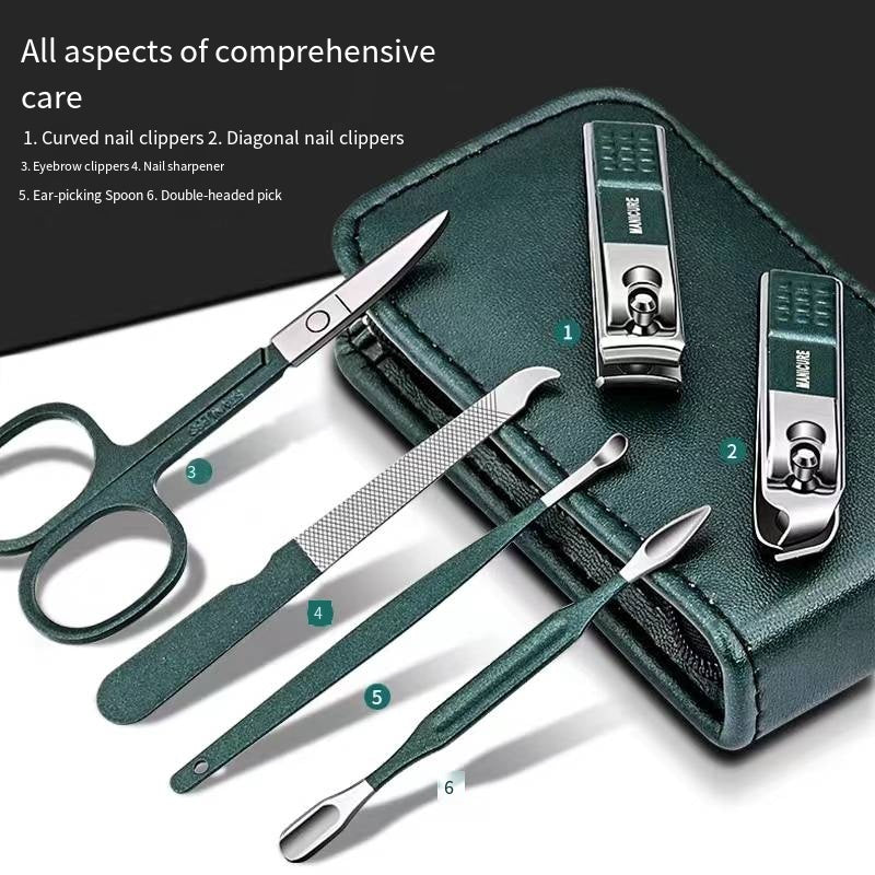 Nail Scissors Set Portable Household High End Nail Clippers Special Manicure Beauty Tools For Men A 2