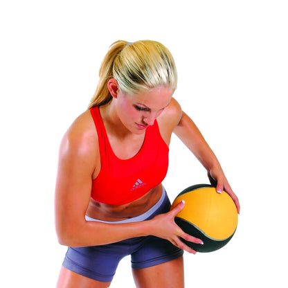 8lb Barbell Rubber Medicine Ball Weighted for Strength Training, Core Workouts & Fitness, Durable Rubber Construction