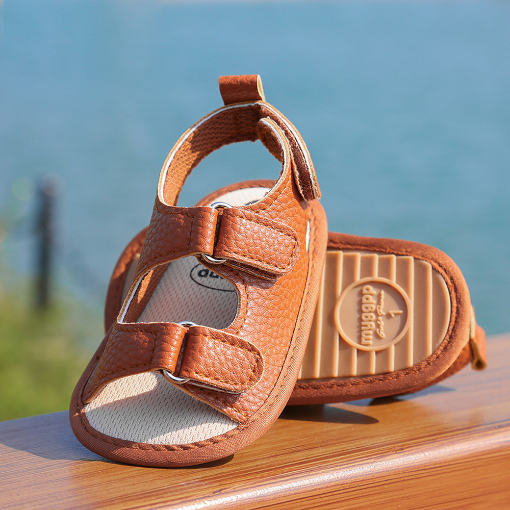 PU Soft Bottom New Baby Sandals Baby Shoes, Anti-Slip Baby Boy Girl Sandals First Walker Crib Shoes & Infant Moccasins