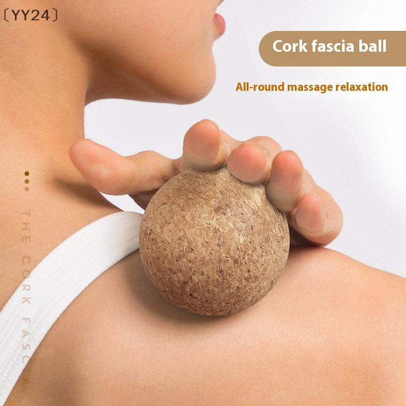 Back Massage Cork Ball Foot Massager Yoga Therapy Myofascial Ball Tension Release Relax Muscles Tri 1