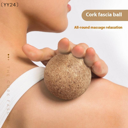 Back Massage Cork Ball Foot Massager Yoga Therapy Myofascial Ball Tension Release Relax Muscles Tri 1