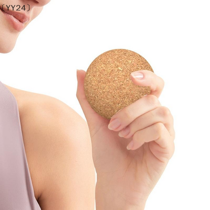 Back Massage Cork Ball Foot Massager Yoga Therapy Myofascial Ball Tension Release Relax Muscles Tri 2
