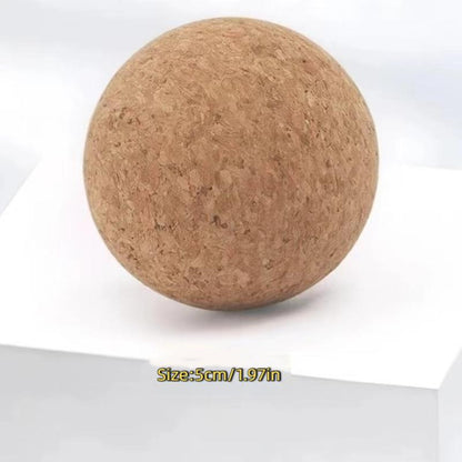 Back Massage Cork Ball Foot Massager Yoga Therapy Myofascial Ball Tension Release Relax Muscles Tri 6