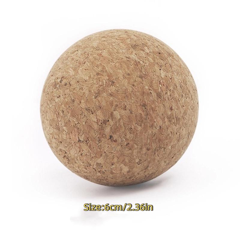 Back Massage Cork Ball Foot Massager Yoga Therapy Myofascial Ball Tension Release Relax Muscles Tri 7